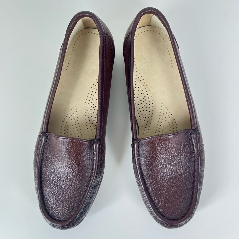 SAS Tripad Comfort Loafers Women’s 6 Burgundy Brown Leather Made USA Shoes